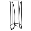 black free standing toilet roll holder